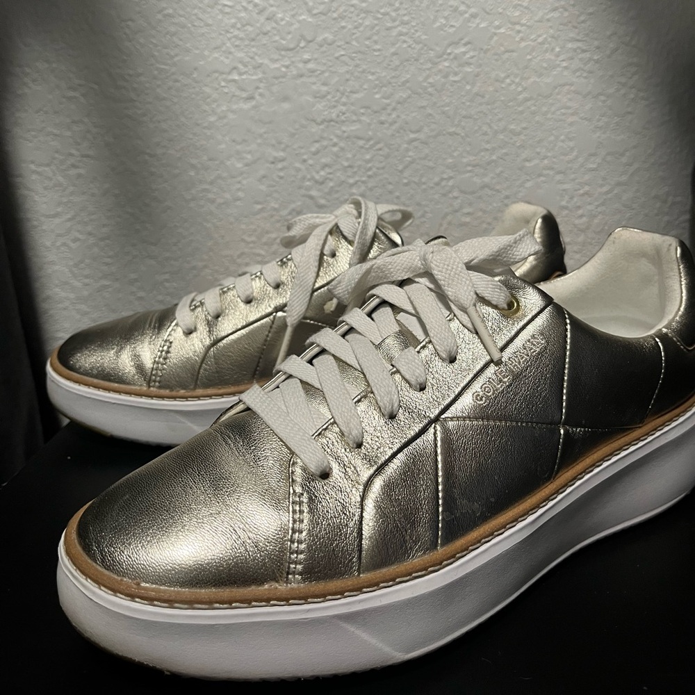 Cole Haan Gold Sneaker - Size 8